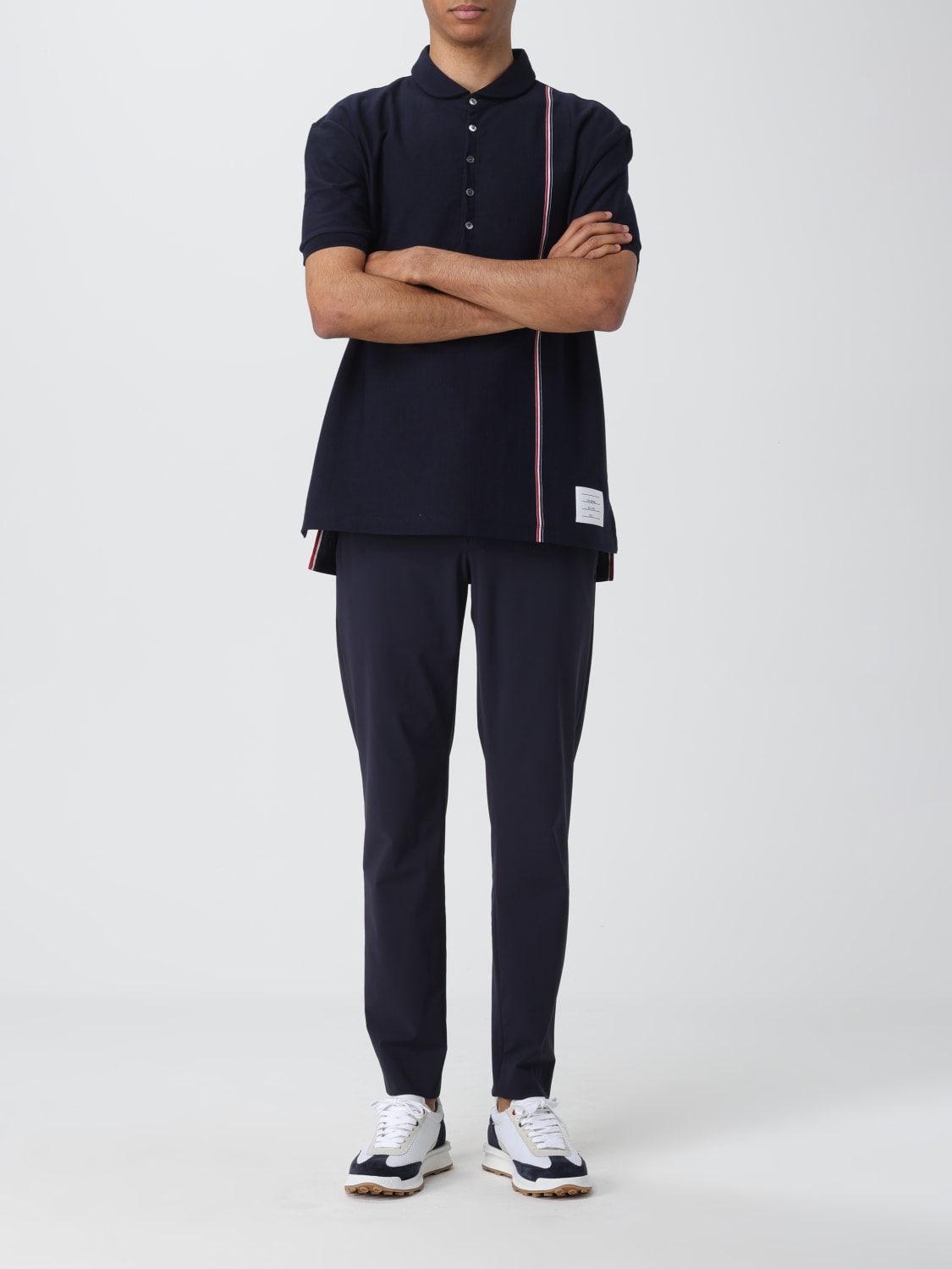 THOM BROWNE POLO SHIRT: Polo shirt men Thom Browne, Blue - Img 2