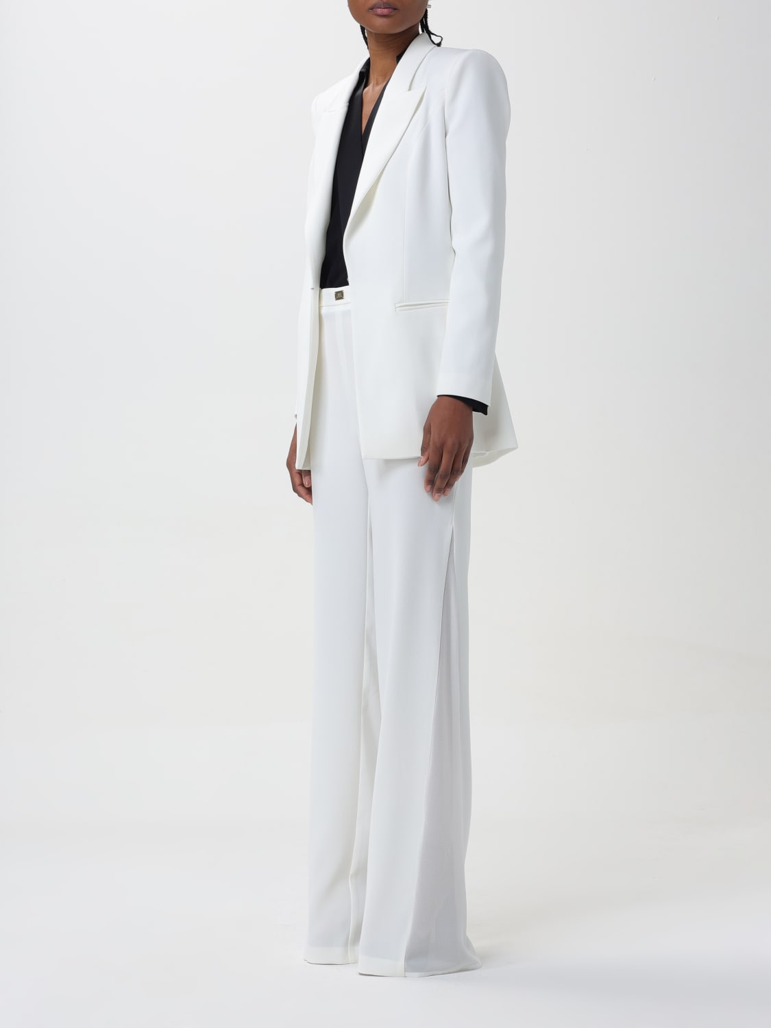 ELISABETTA FRANCHI SUIT: Dress woman Elisabetta Franchi, Ivory - Img 4