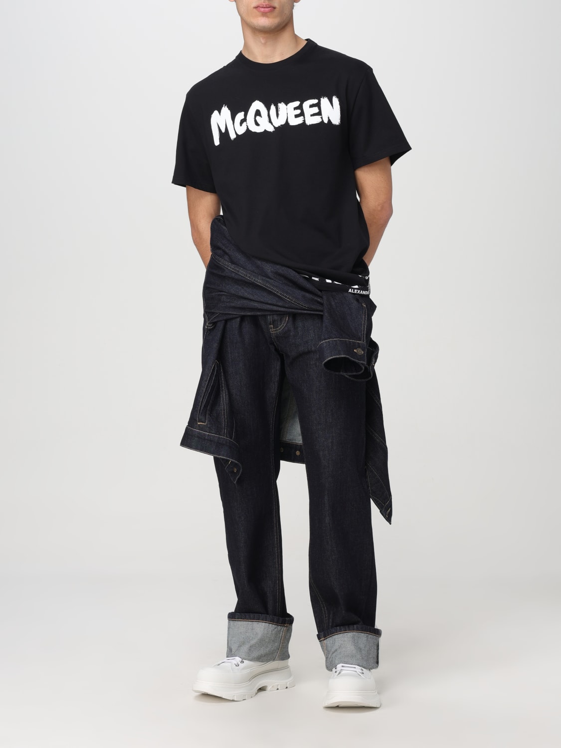 ALEXANDER MCQUEEN JEANS: Jeans men Alexander McQueen, Blue - Img 2