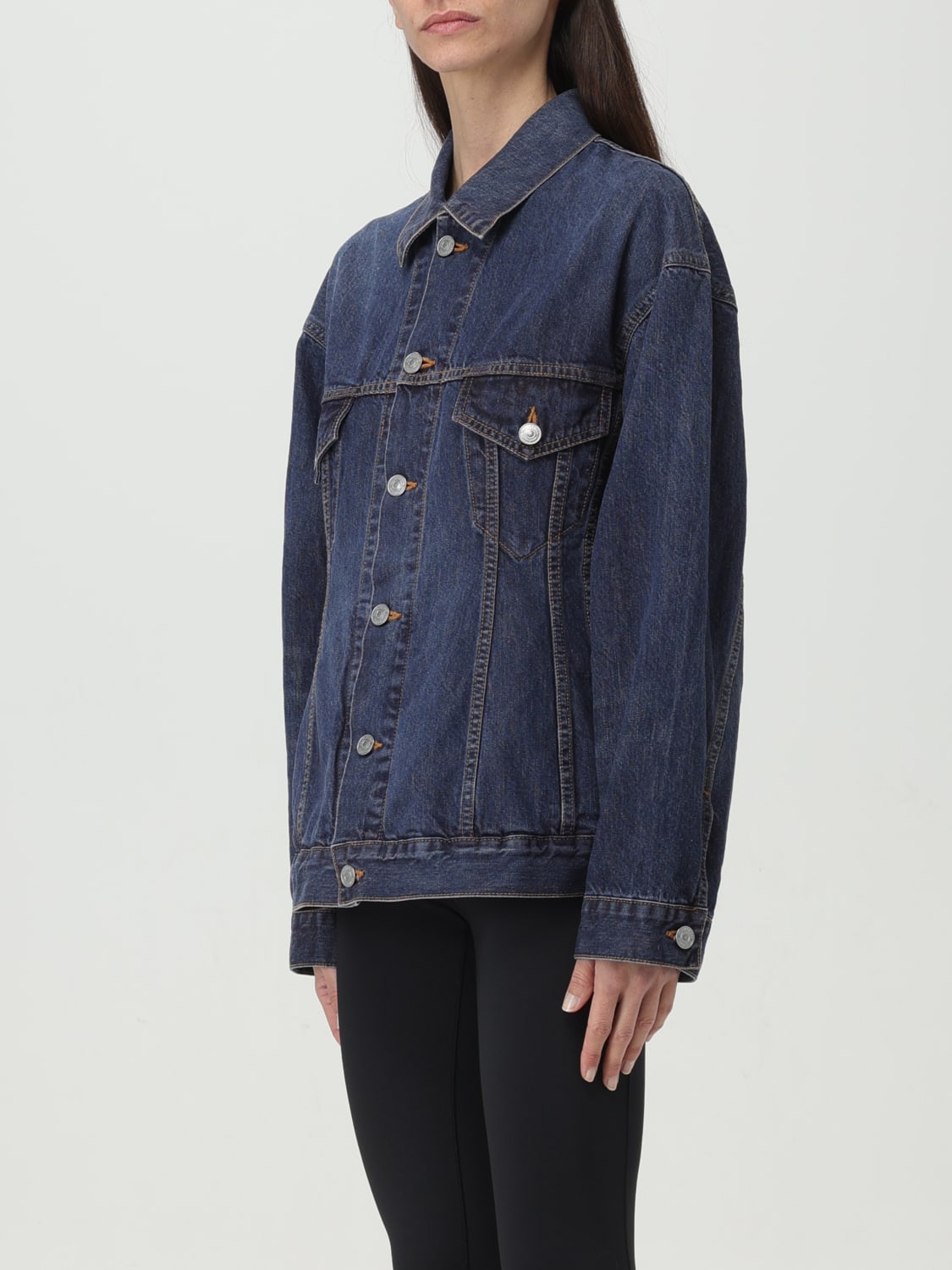 ジャケット BALENCIAGA Woman Jacket Indigo 773776TOW58 4673 Balenciaga Outlet: Jacket woman - Indigo | Balenciaga jacket