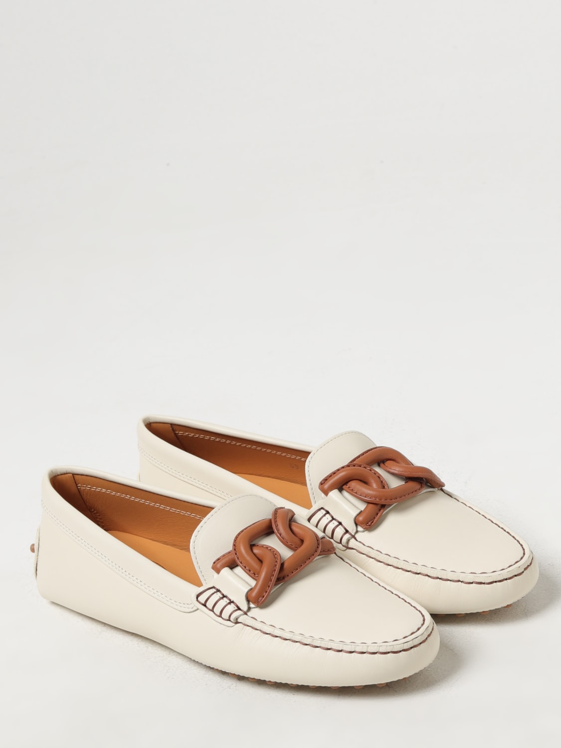 TOD'S MOCASINES: Mocasines mujer Tod's, Crema - Img 2