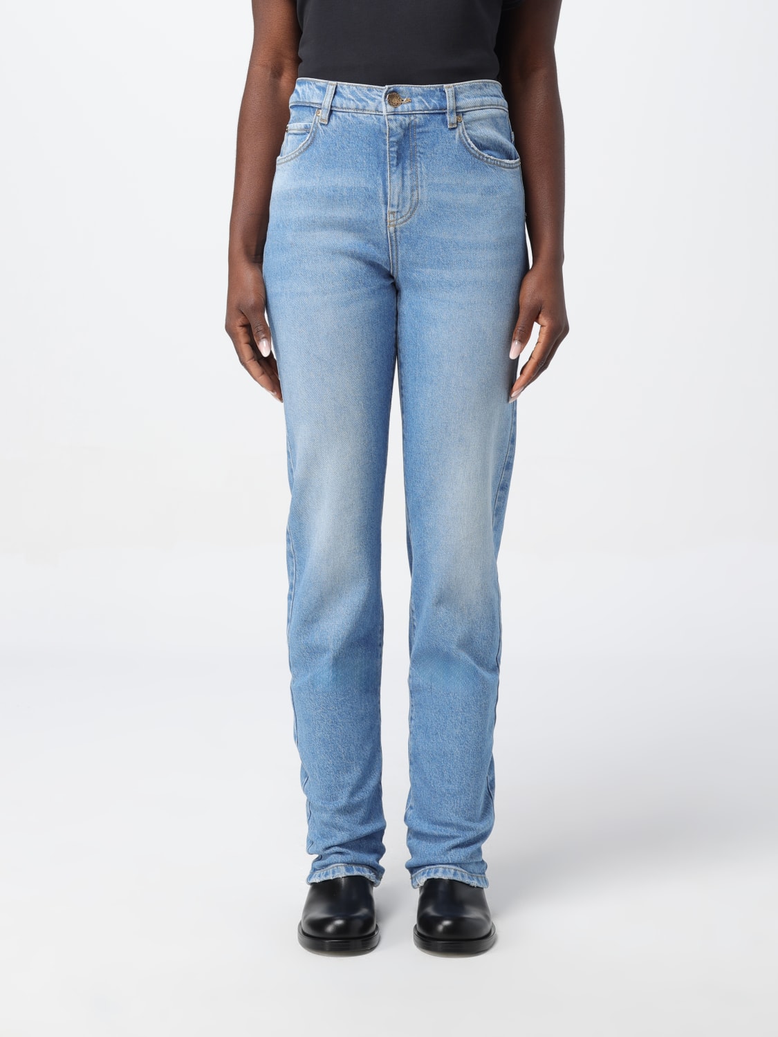 PINKO JEANS: Pants woman Pinko, Denim - Img 1