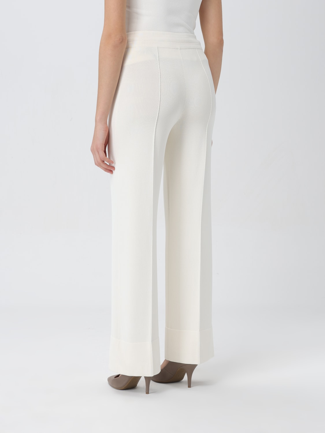 ERMANNO SCERVINO: Pants woman - White | Ermanno Scervino