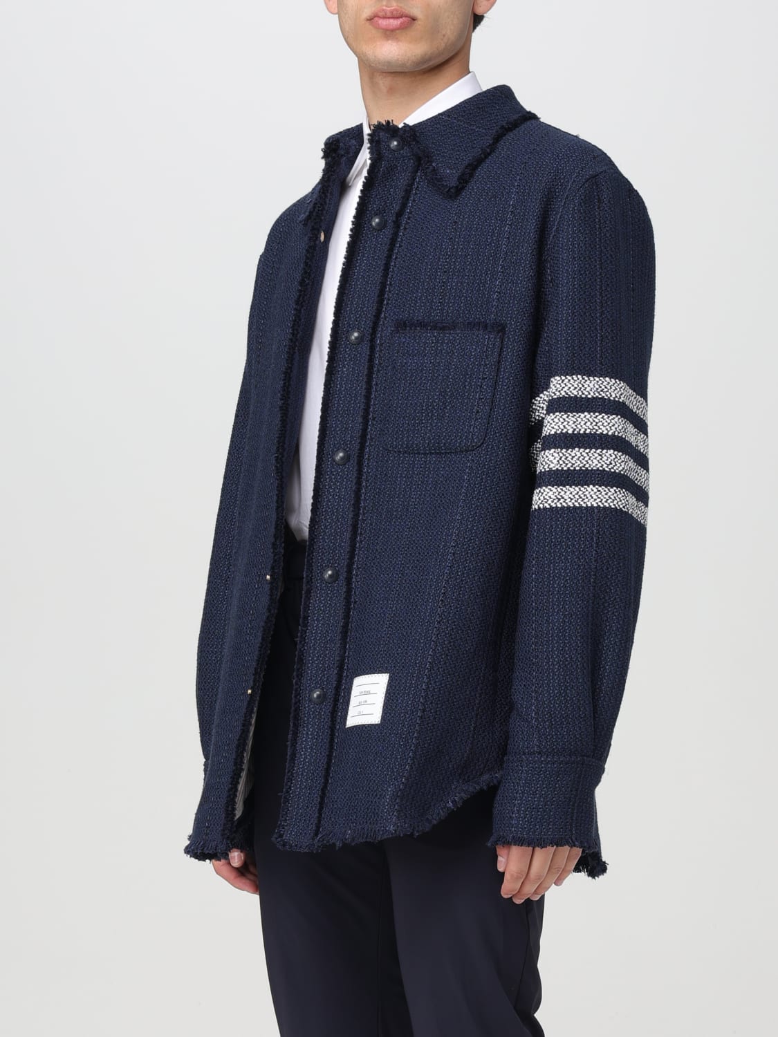 THOM BROWNE VESTE: Chemise homme Thom Browne, Bleu - Img 3