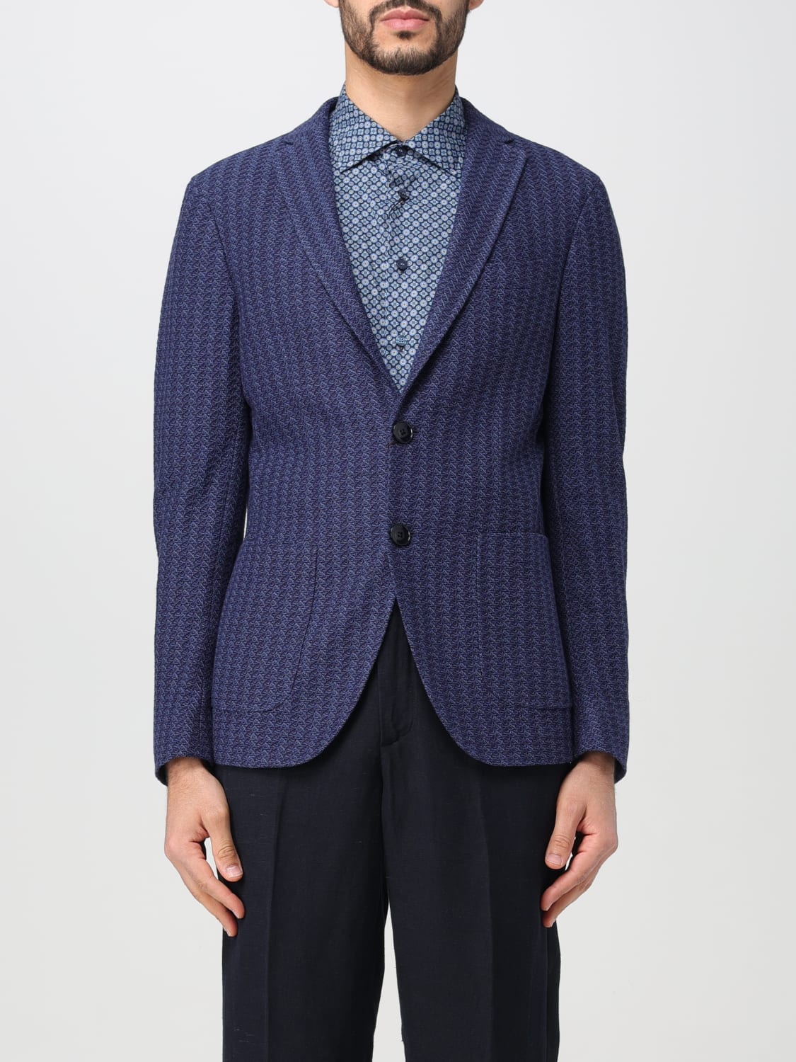 ETRO: Blazer men - Blue | Etro blazer MRCB000299JM504 online
