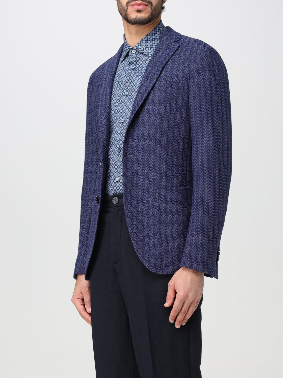 ETRO JACKET: Blazer men Etro, Blue - Img 4