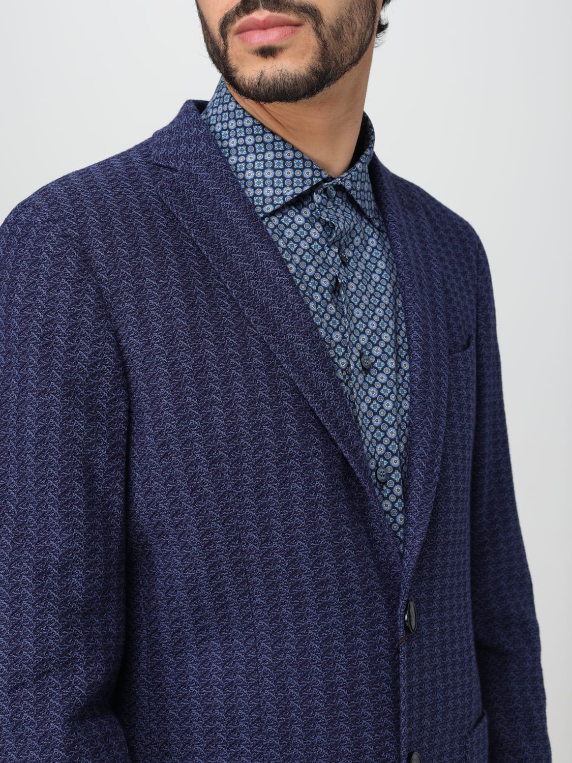 ETRO JACKET: Blazer men Etro, Blue - Img 5