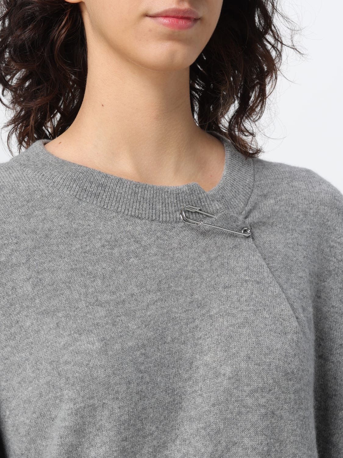 Burberry Outlet Sweater woman Grey Burberry sweater 8080851 online at GIGLIO.COM