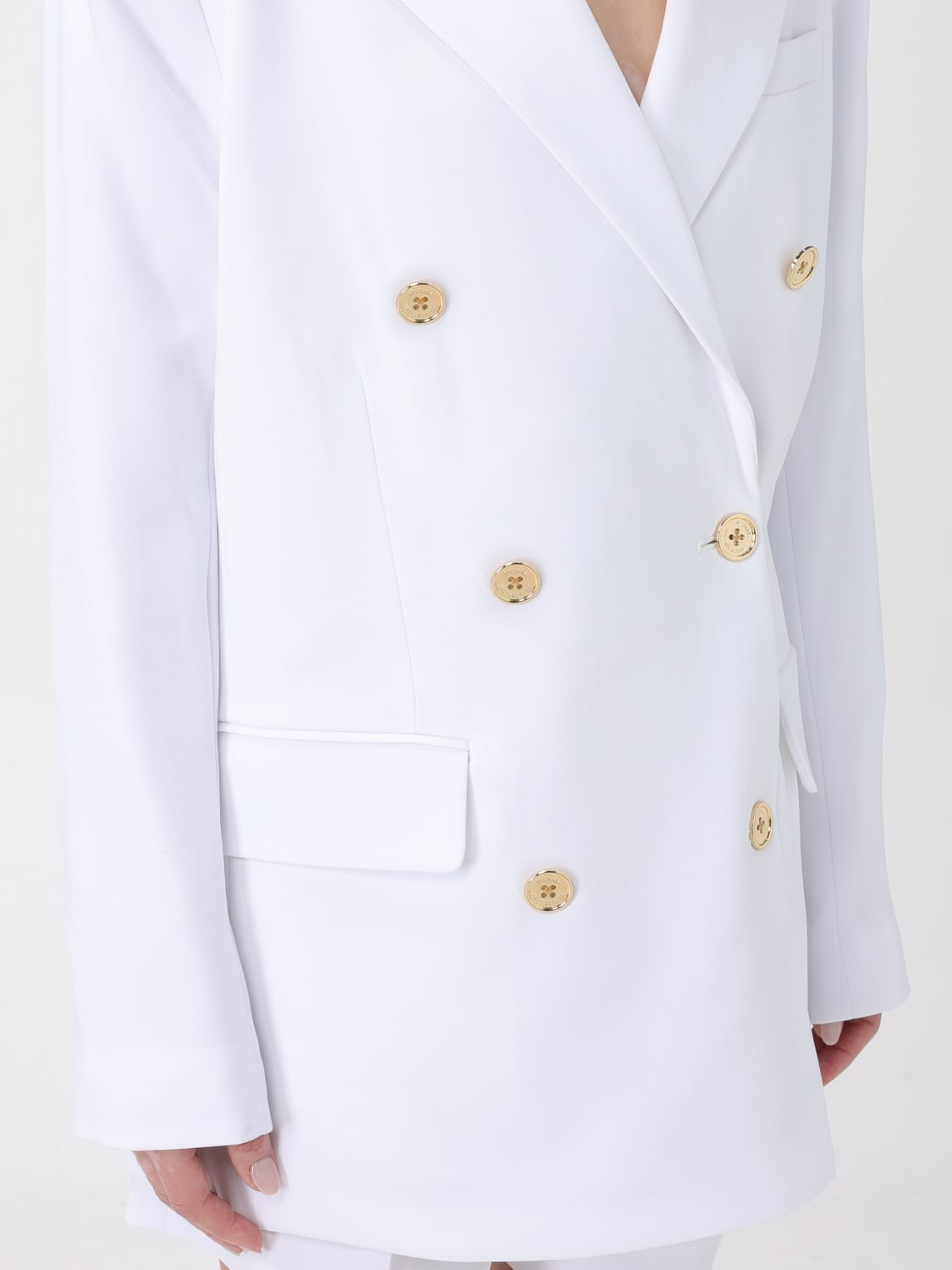 アウターその他 Michael Kors Woman Blazer White MF3103WENX 100 Michael Kors Outlet: Jacket woman - White | Michael Kors