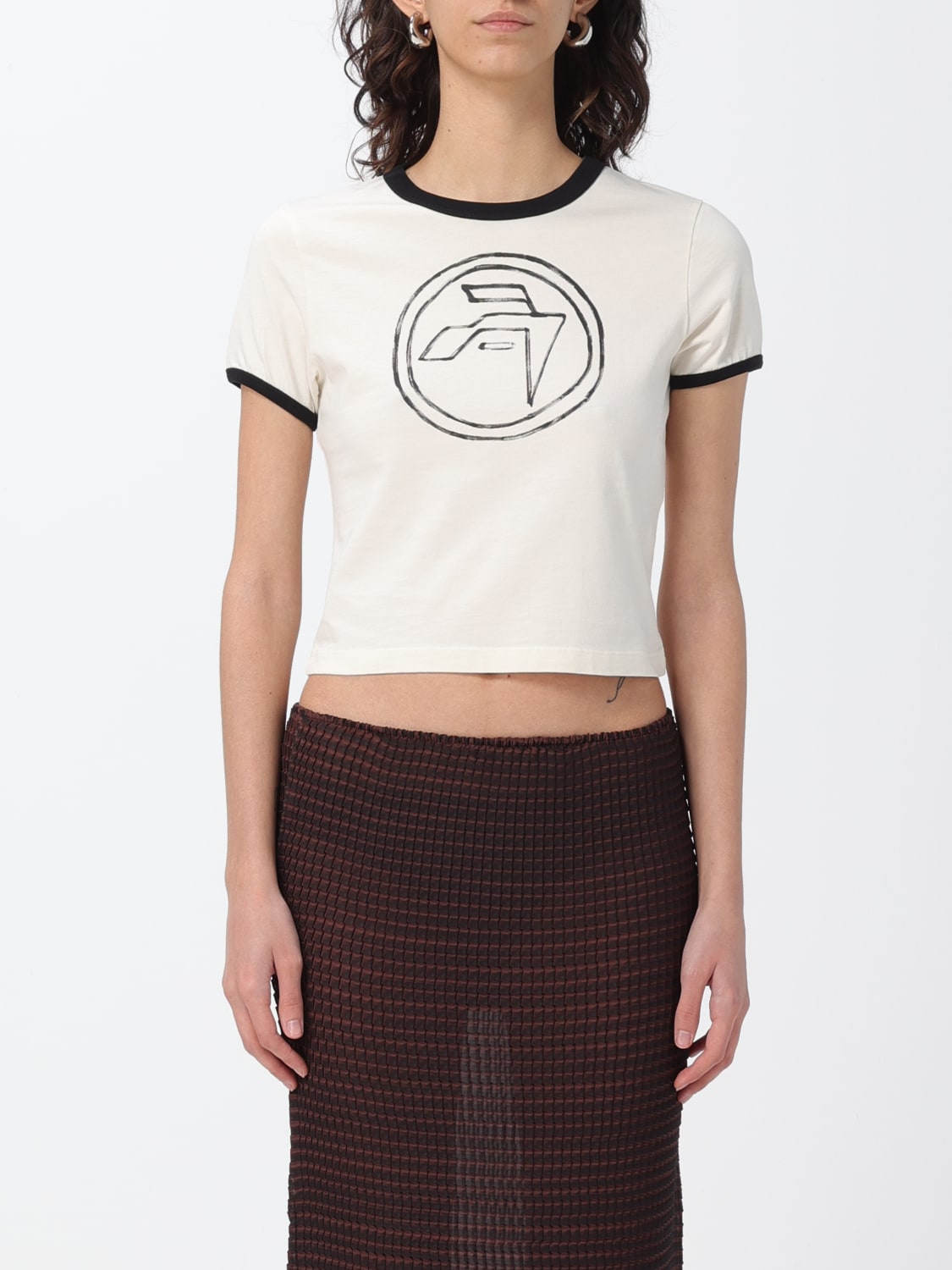 AMBUSH T-SHIRT: Ambush cotton t-shirt, Cream - Img 1