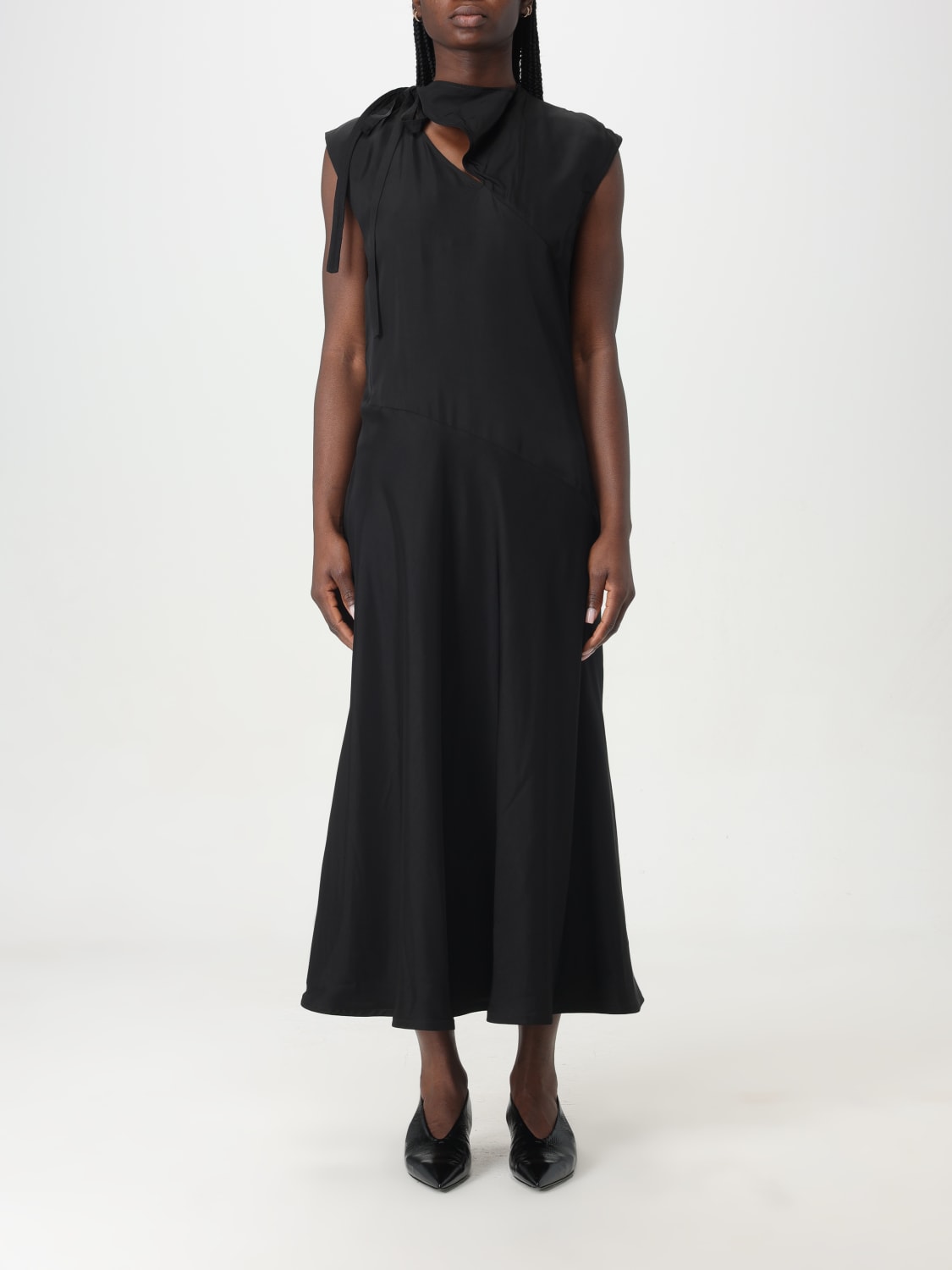 Jil sander black dress hotsell