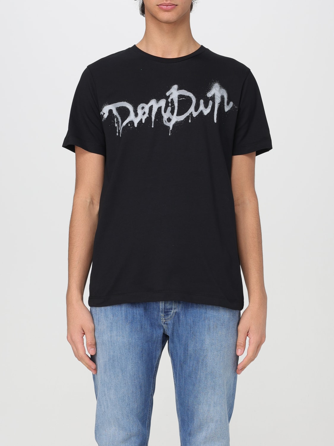 DONDUP：Tシャツ メンズ - ブラック | GIGLIO.COMオンラインの