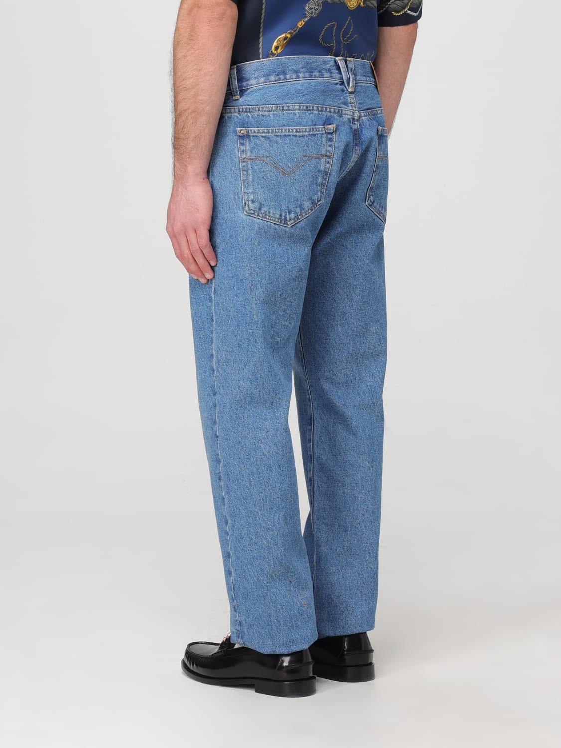 Versace Outlet: Jeans men - Blue | Versace jeans 10108161A04165 online ...