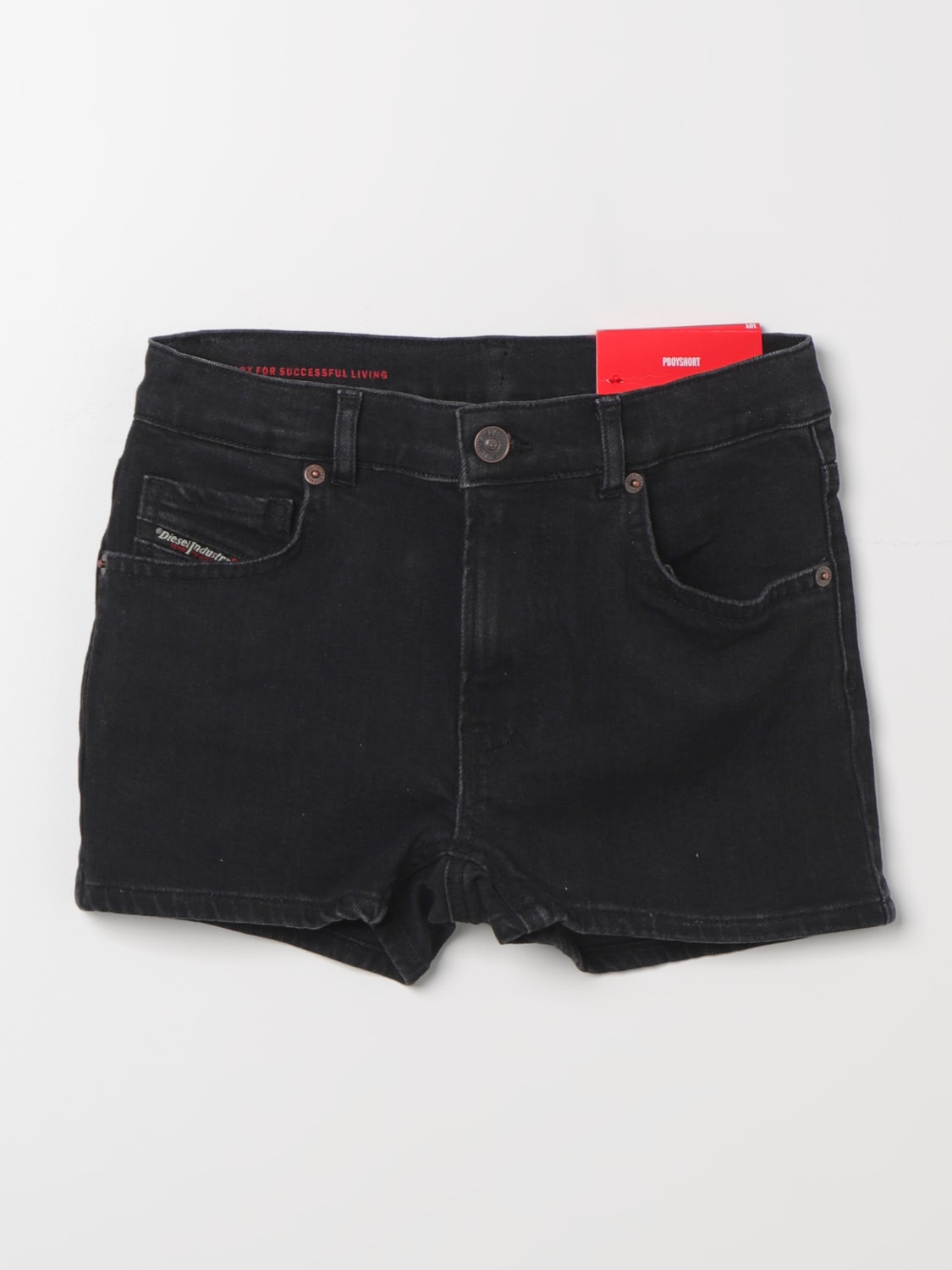 DIESEL PANTALONCINO: Pantaloncino di jeans Diesel, Nero - Img 1