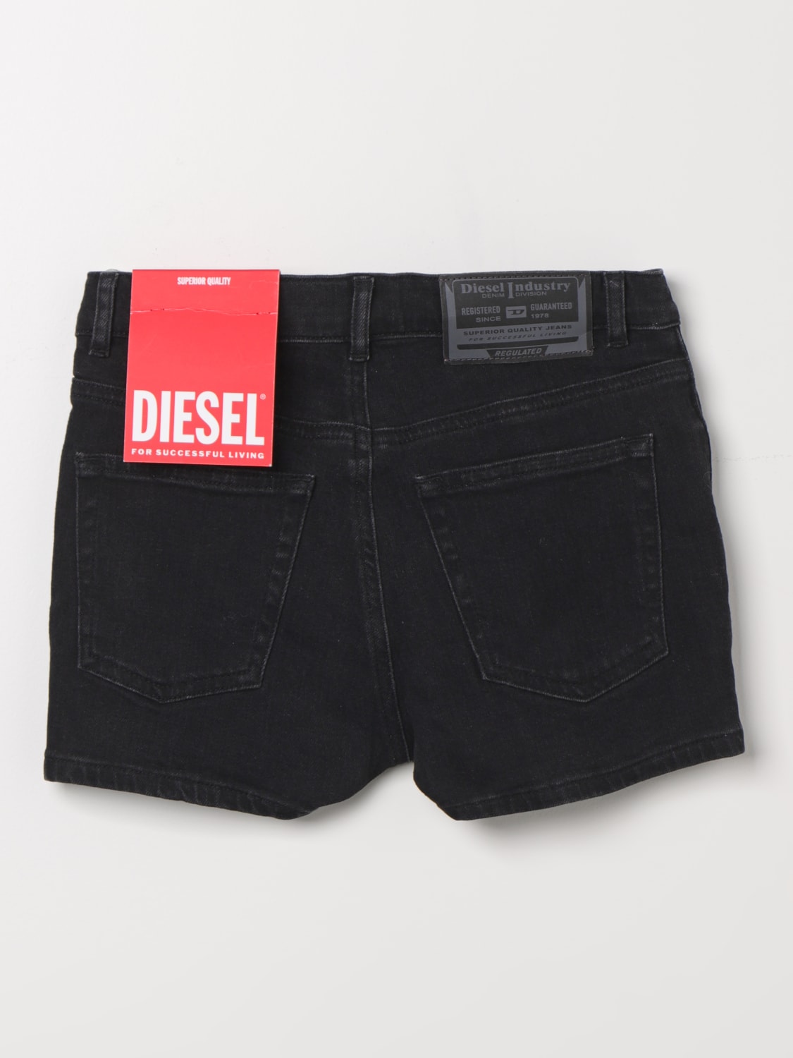 DIESEL PANTALONCINO: Pantaloncino di jeans Diesel, Nero - Img 2