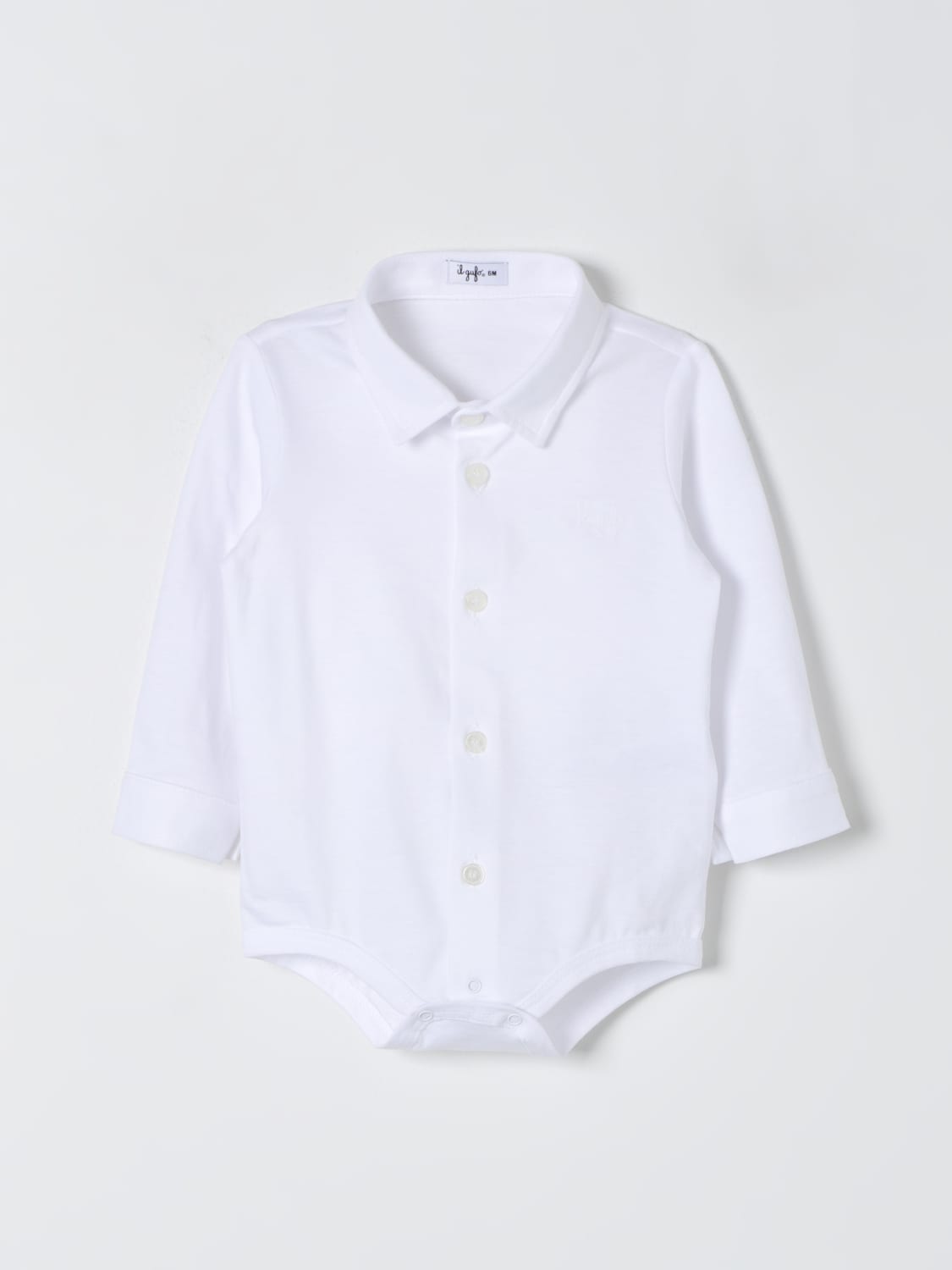 IL GUFO MAMELUCOS: Camisa niños Il Gufo, Blanco - Img 1