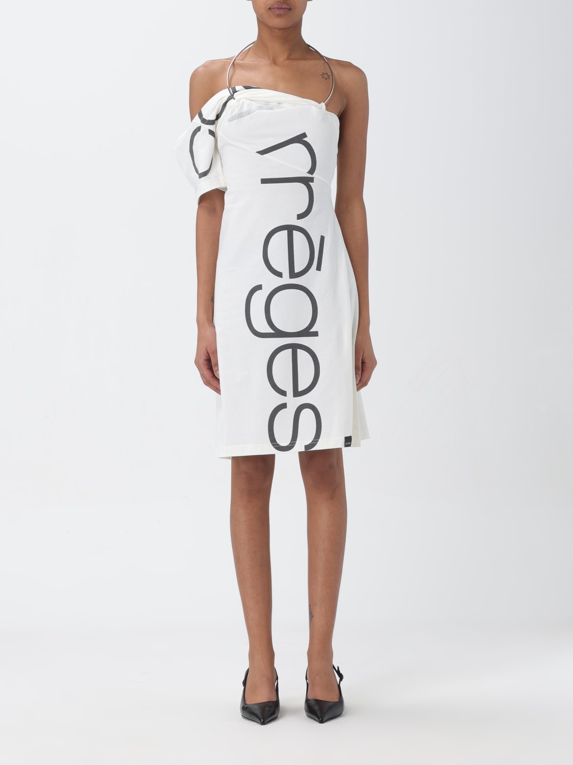 COURRÈGES DRESS: Dress woman CourrÈges, White - Img 1