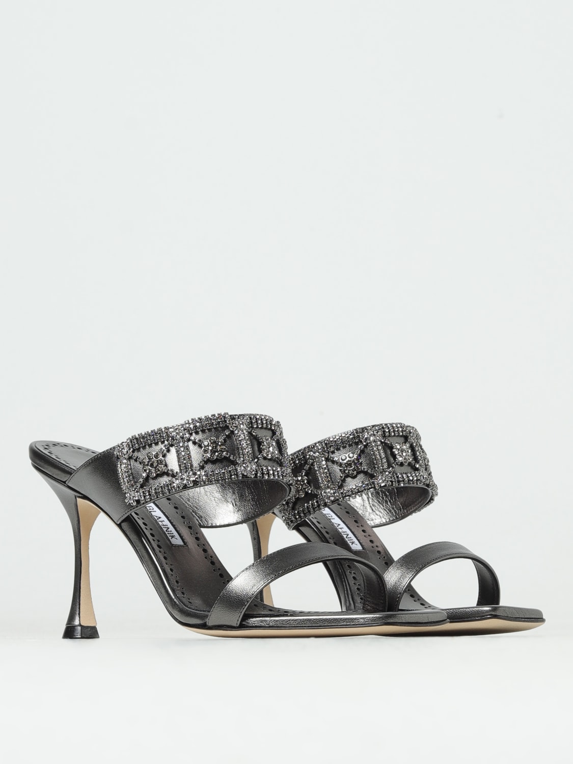 MANOLO BLAHNIK HEELED SANDALS: Shoes woman Manolo Blahnik, Gold - Img 2