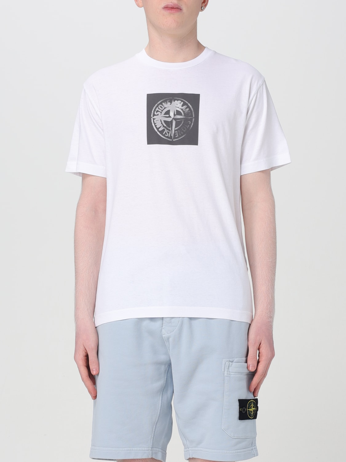 STONE ISLAND T-SHIRT: T-shirt men Stone Island, White - Img 1