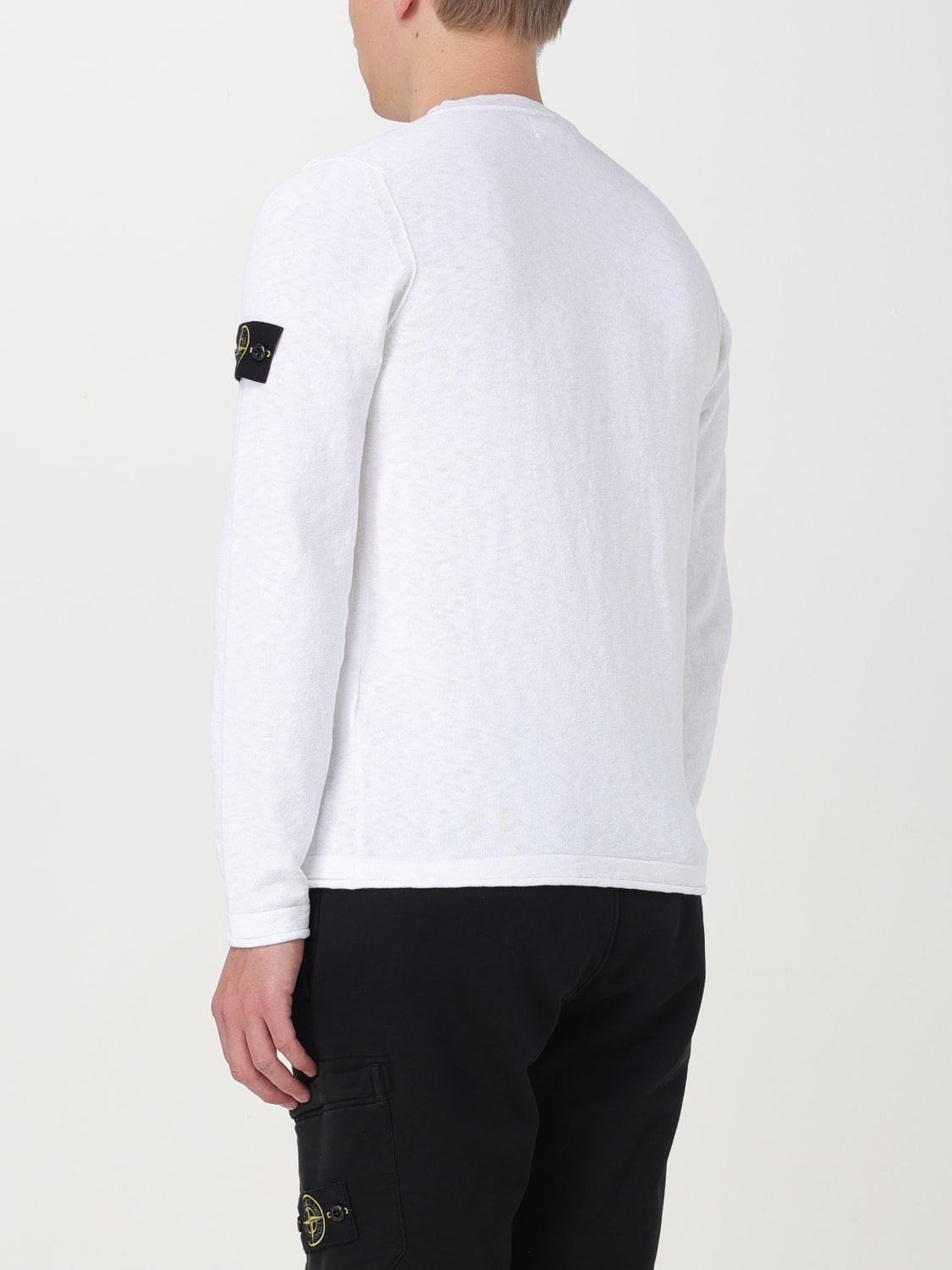 STONE ISLAND JERSEY: Jersey hombre Stone Island, Blanco - Img 3