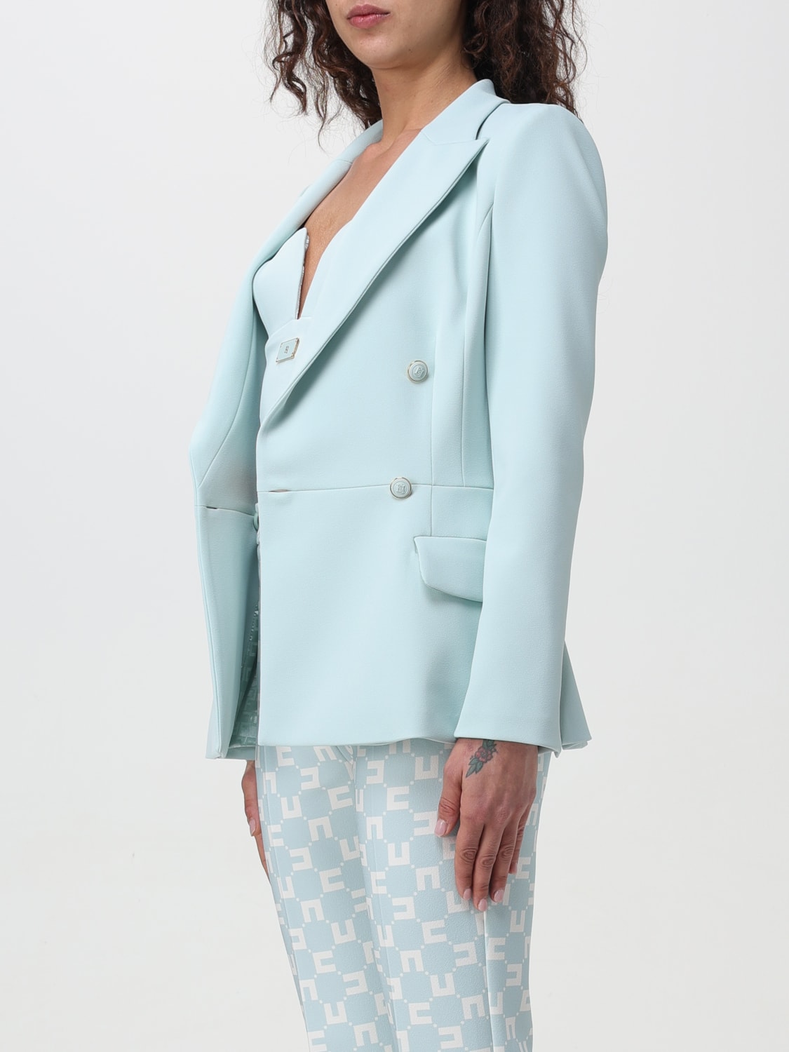 ELISABETTA FRANCHI BLAZER: Blazer woman Elisabetta Franchi, Water - Img 4