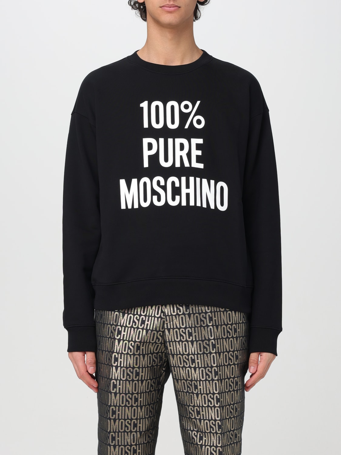 MOSCHINO COUTURE FELPA: Felpa 100% Pure Moschino Couture, Nero - Img 1