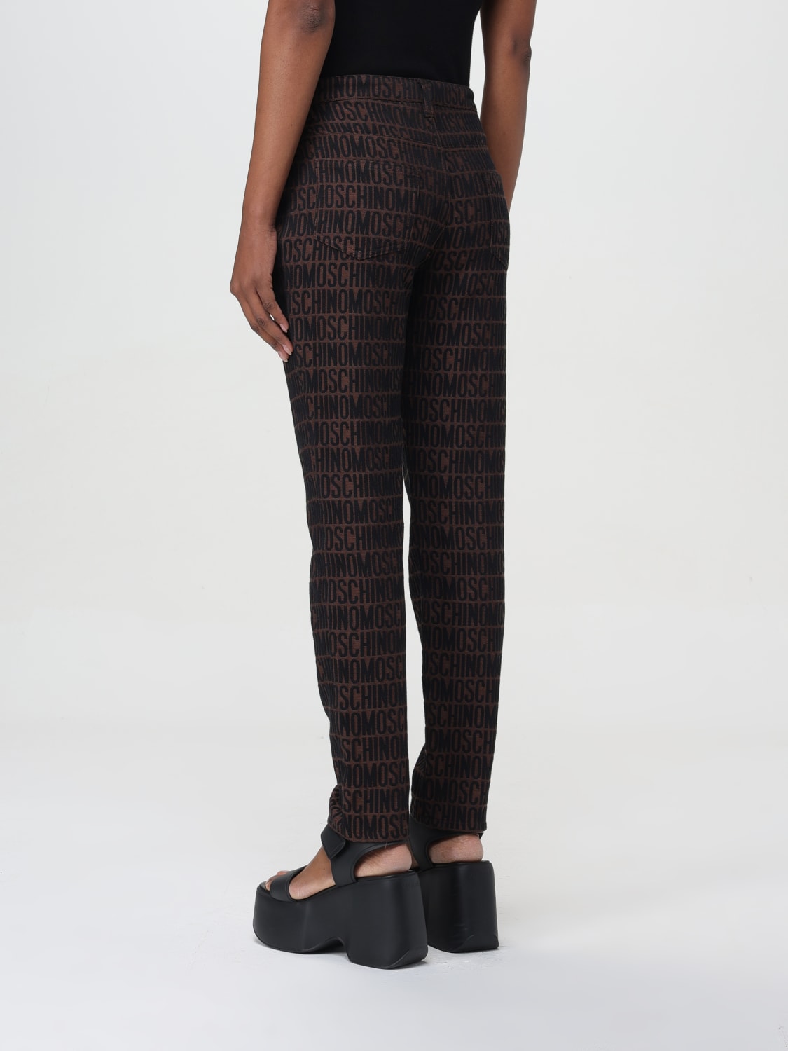 MOSCHINO COUTURE PANTS: Pants woman Moschino Couture, Brown - Img 2