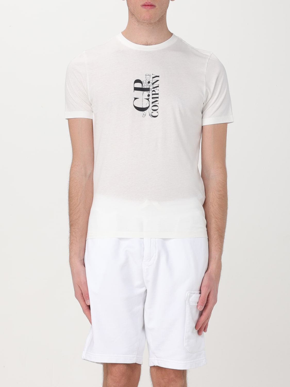 C.P. COMPANY T-SHIRT: T-shirt men C.P. Company, White - Img 1