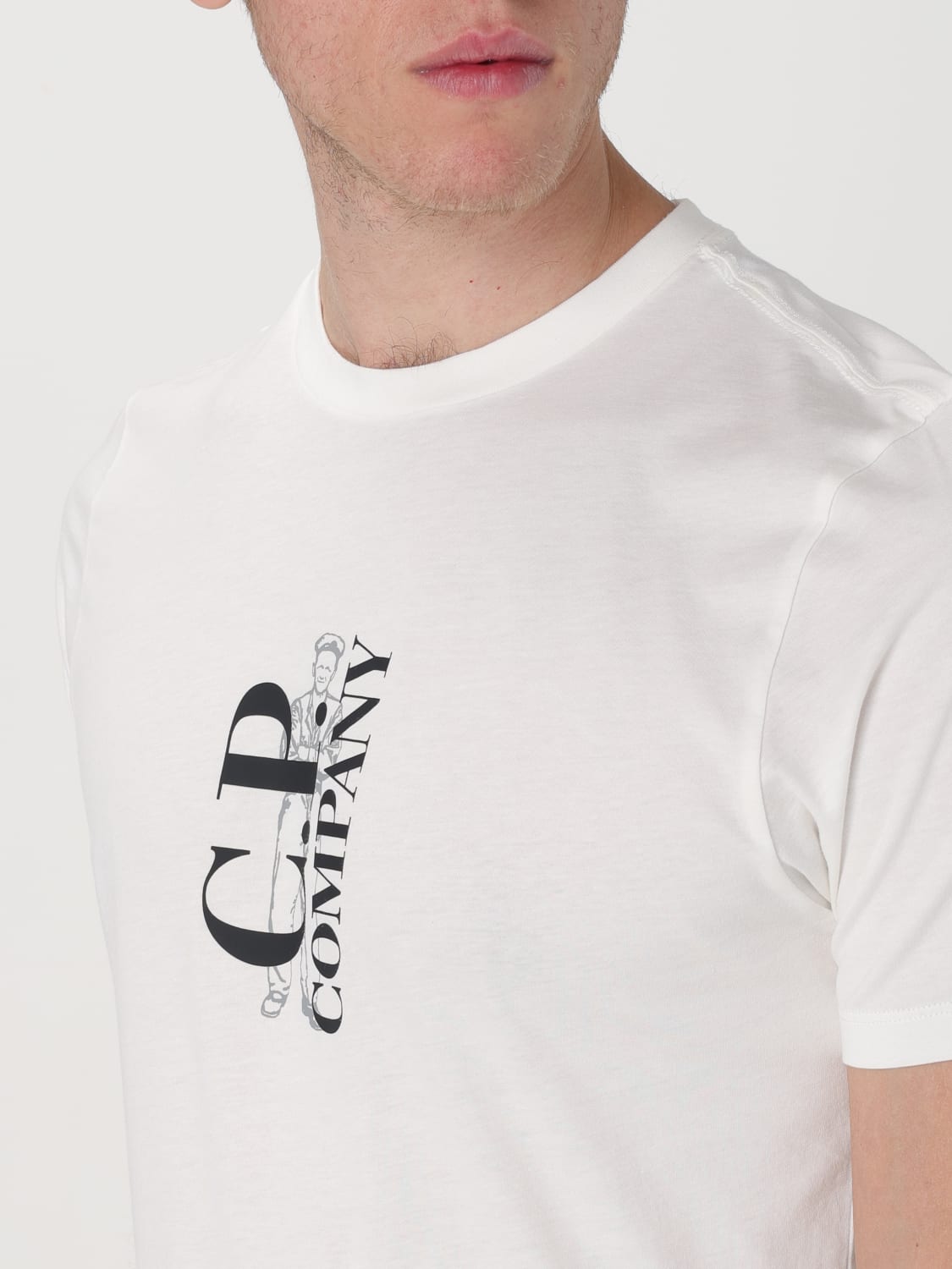 C.P. COMPANY T-SHIRT: T-shirt men C.P. Company, White - Img 3