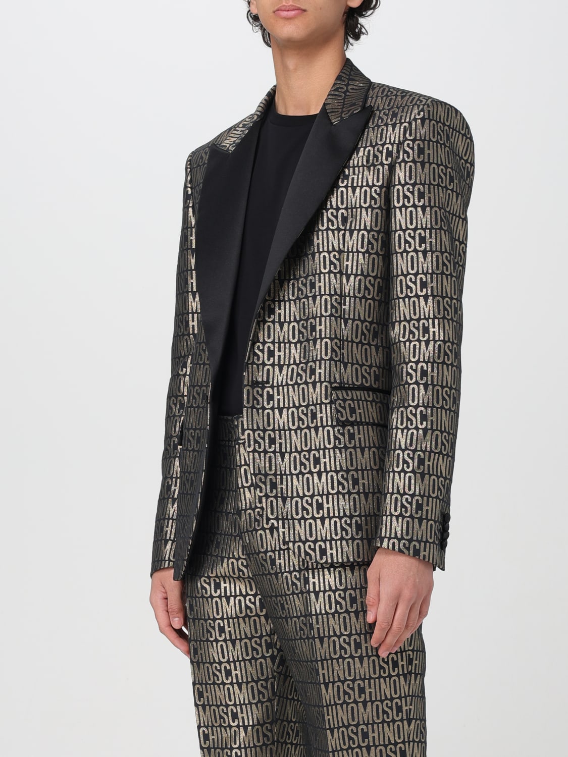 MOSCHINO COUTURE BLAZER: Blazer men Moschino Couture, Gold - Img 4