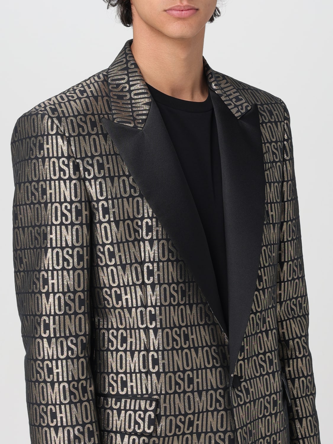 MOSCHINO COUTURE BLAZER: Blazer men Moschino Couture, Gold - Img 5