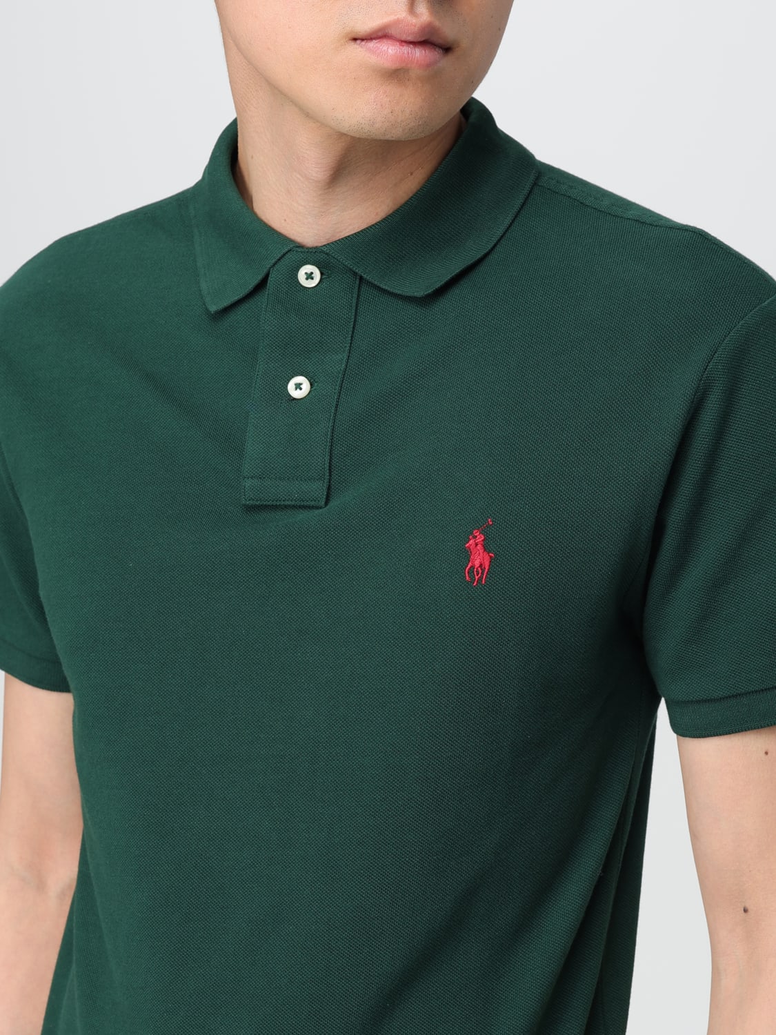 POLO RALPH LAUREN POLO SHIRT: Polo shirt men Polo Ralph Lauren, Green - Img 3