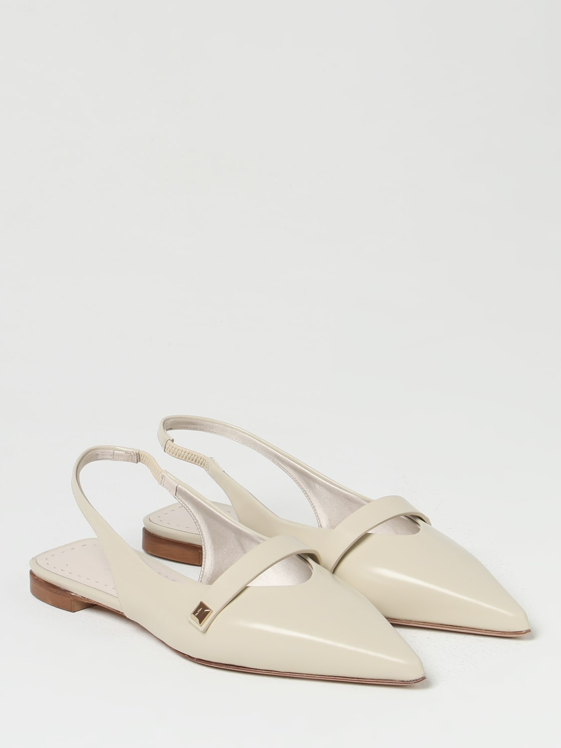 MAX MARA CHAUSSURES BASSES: Chaussures femme Max Mara, Jaune Crème - Img 2