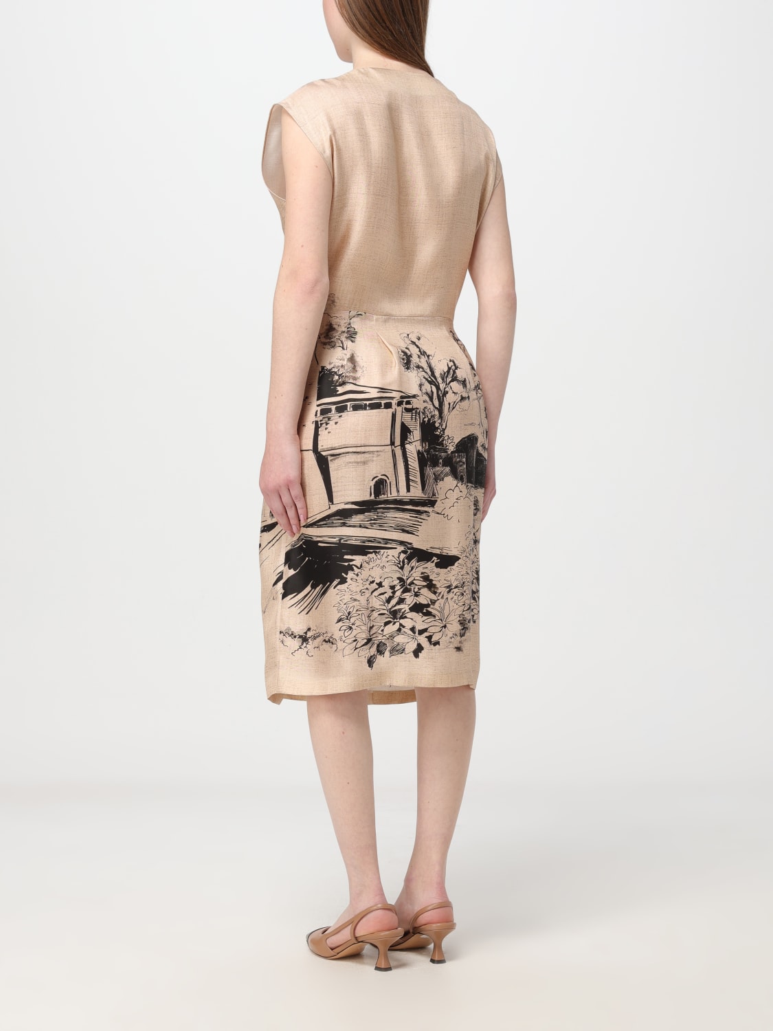 ALBERTA FERRETTI DRESS: Dress woman Alberta Ferretti, Beige - Img 2