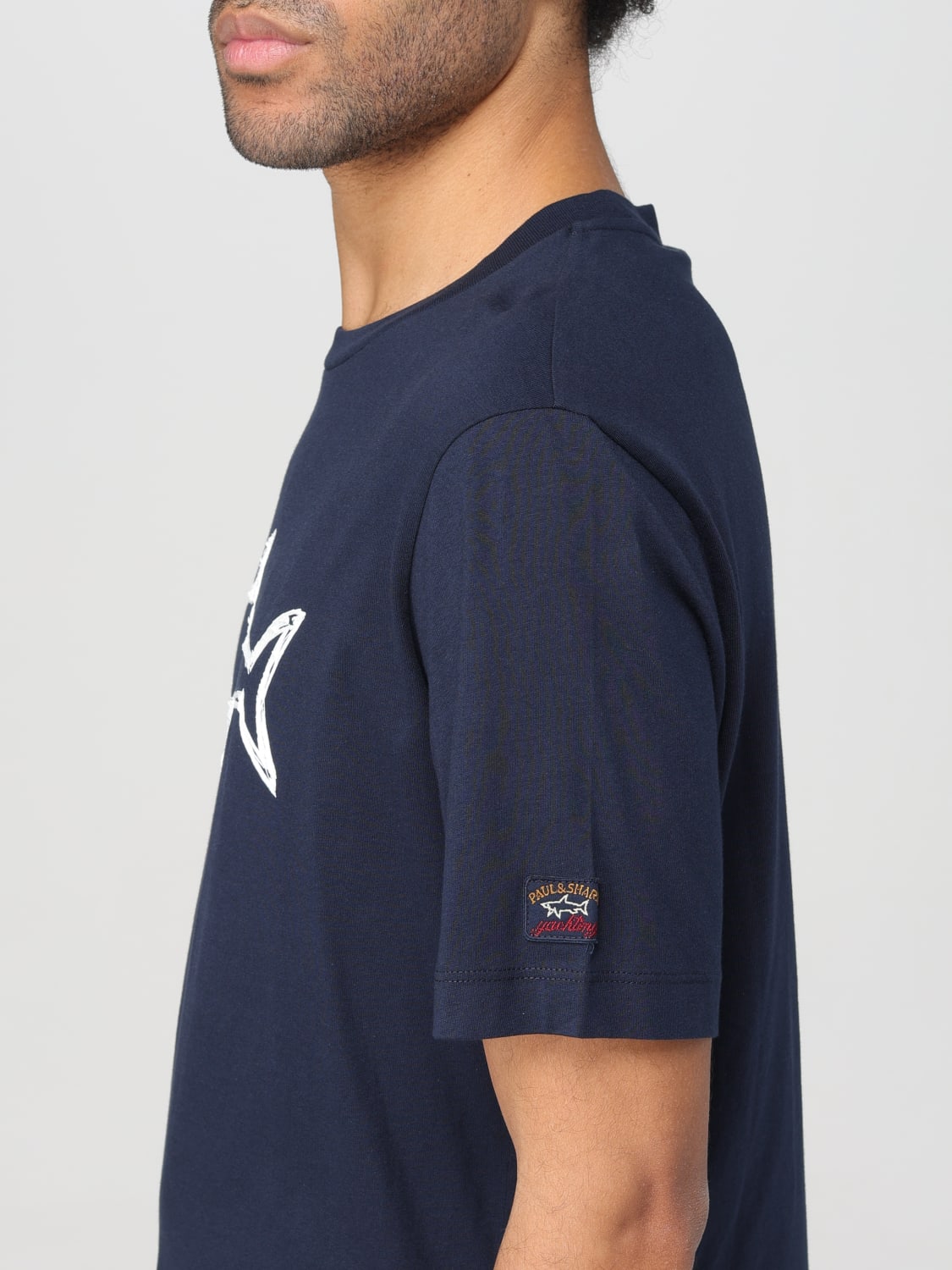 PAUL & SHARK: T-shirt men - Blue | Paul & Shark t-shirt