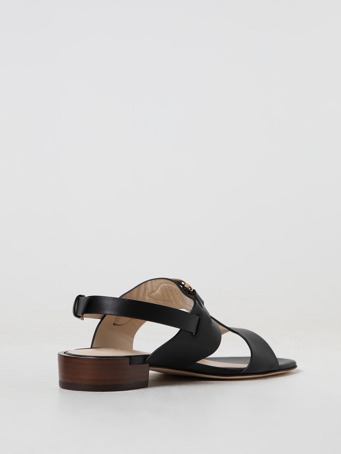 TOD'S FLAT SANDALS: Tod's Nappa leather sandals, Black - Img 3