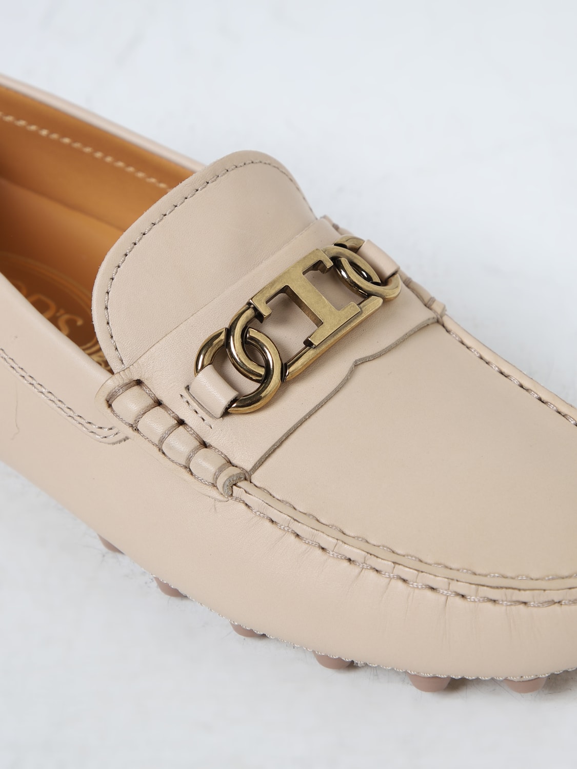 TOD'S MOCASSINI: Mocassino Tod's in pelle , Naturale - Img 4