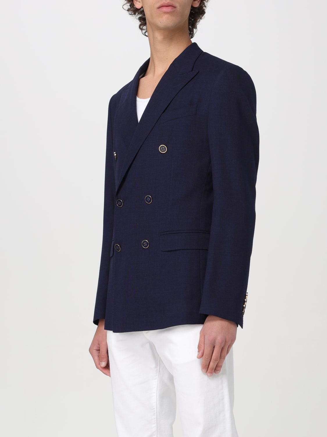 DOLCE & GABBANA BLAZER: Blazer men Dolce & Gabbana, Blue - Img 4