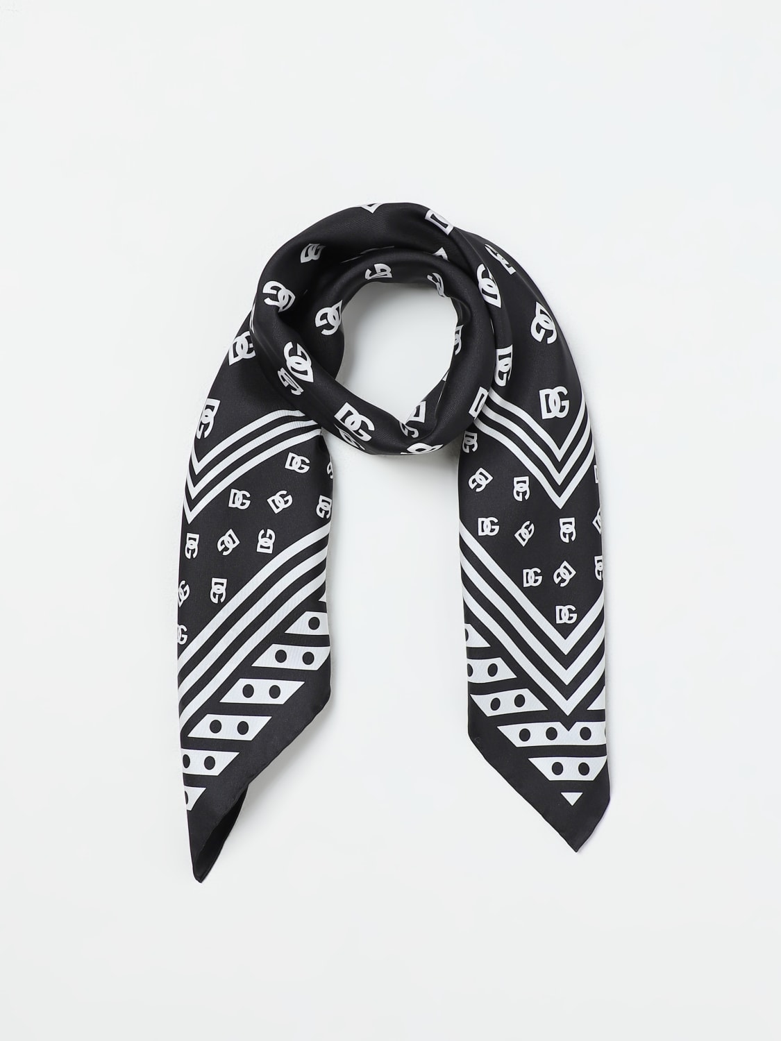 DOLCE & GABBANA NECK SCARF: Scarf woman Dolce & Gabbana, Black - Img 2