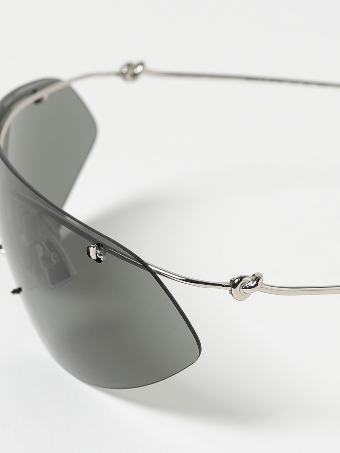 BOTTEGA VENETA: Sunglasses woman - Silver | Bottega Veneta