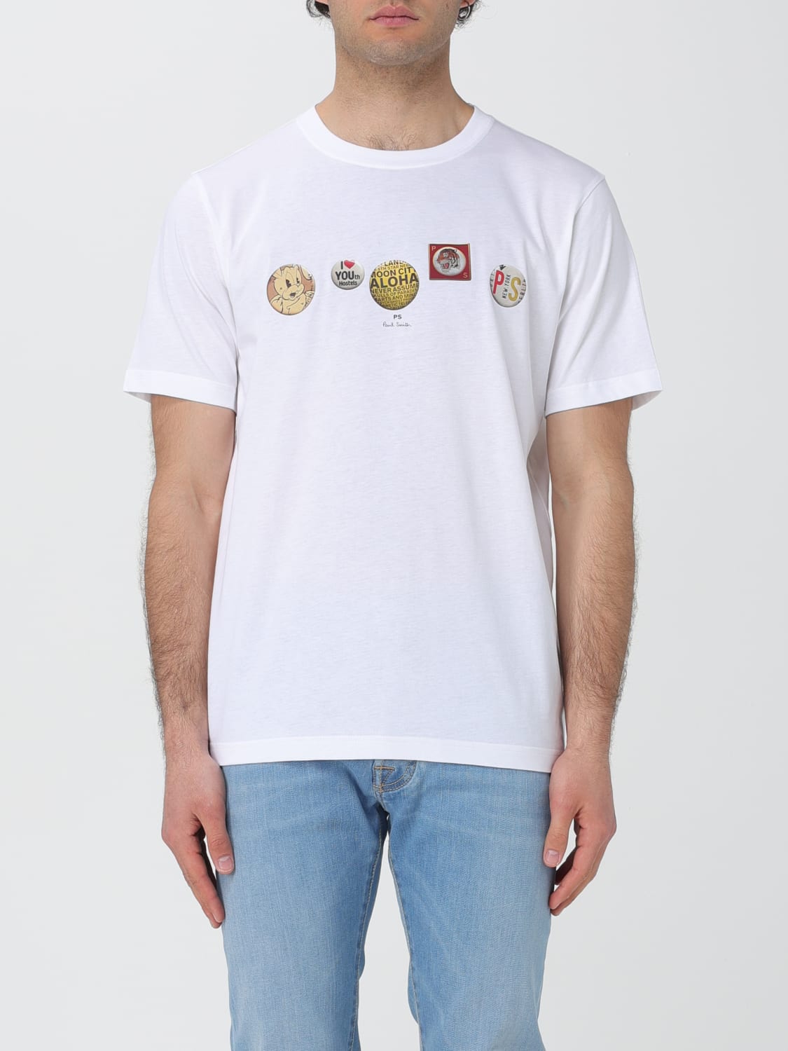 Giglio T-shirt Pins PS Paul Smith in cotone