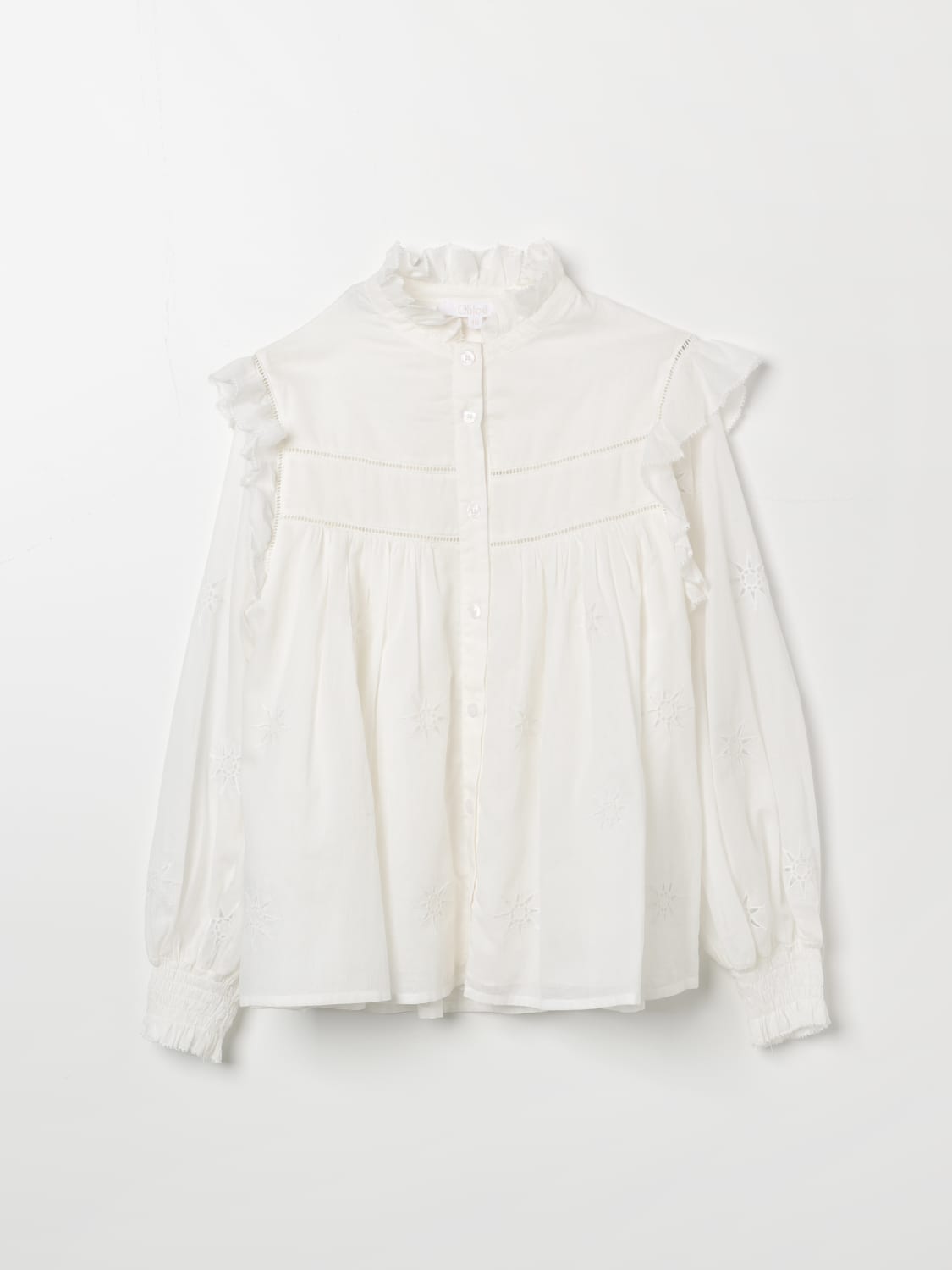 CHLOÉ SHIRT: Shirt kids ChloÉ, White - Img 1