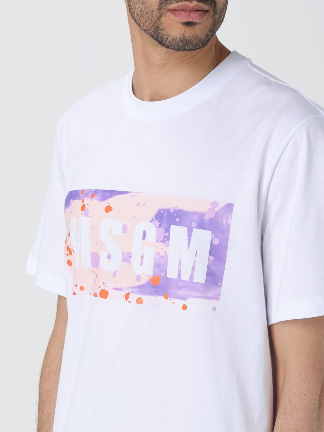 MSGM CAMISETA: Camiseta hombre MSGM, Blanco - Img 4