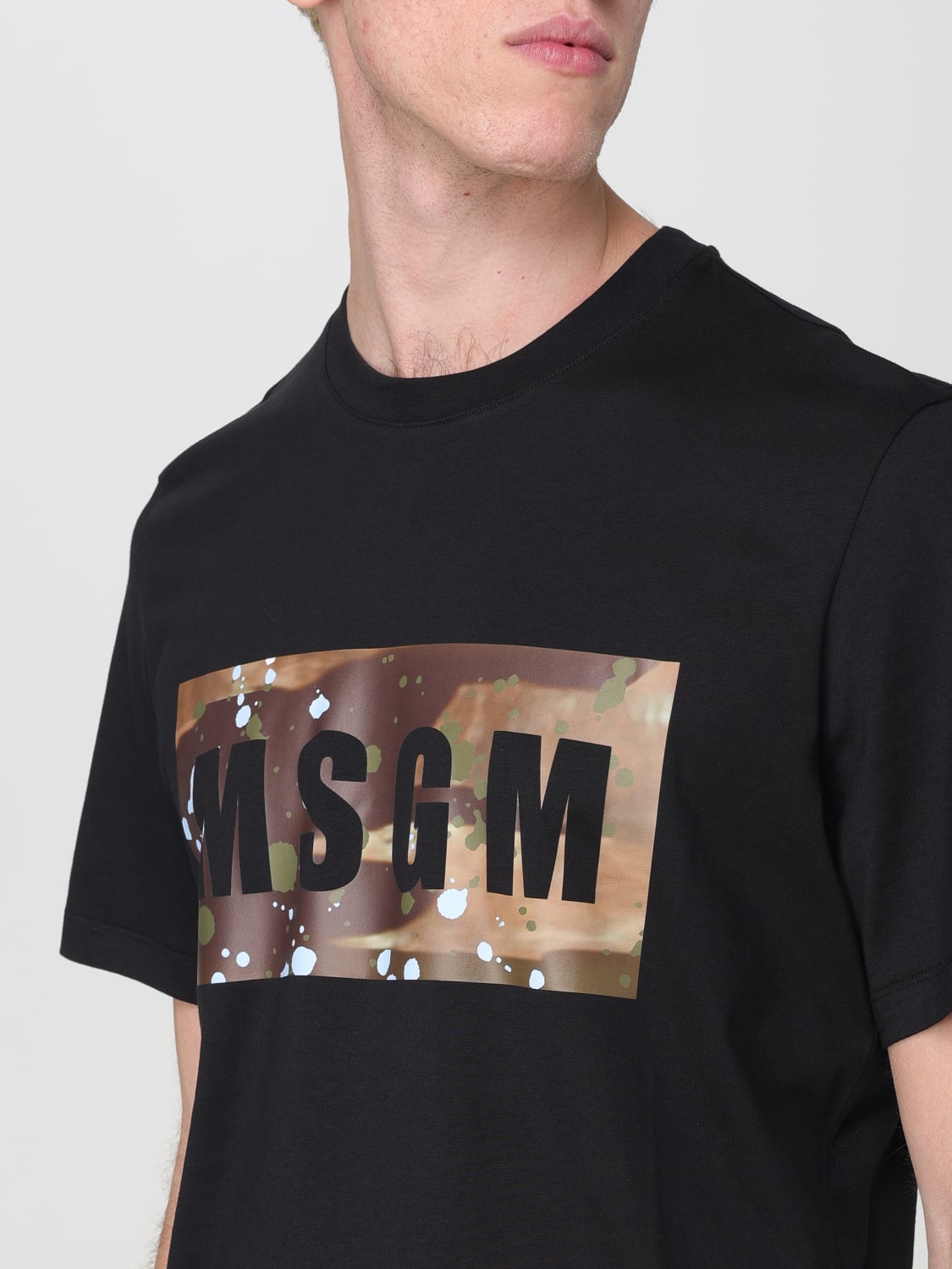MSGM T-SHIRT: T-shirt men MSGM, Black - Img 4