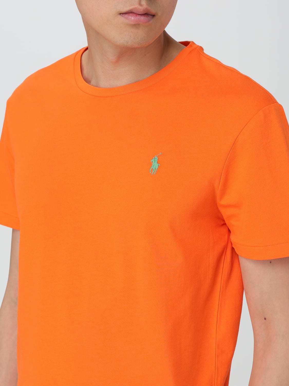 POLO RALPH LAUREN T-SHIRT: T-shirt men Polo Ralph Lauren, Orange - Img 3