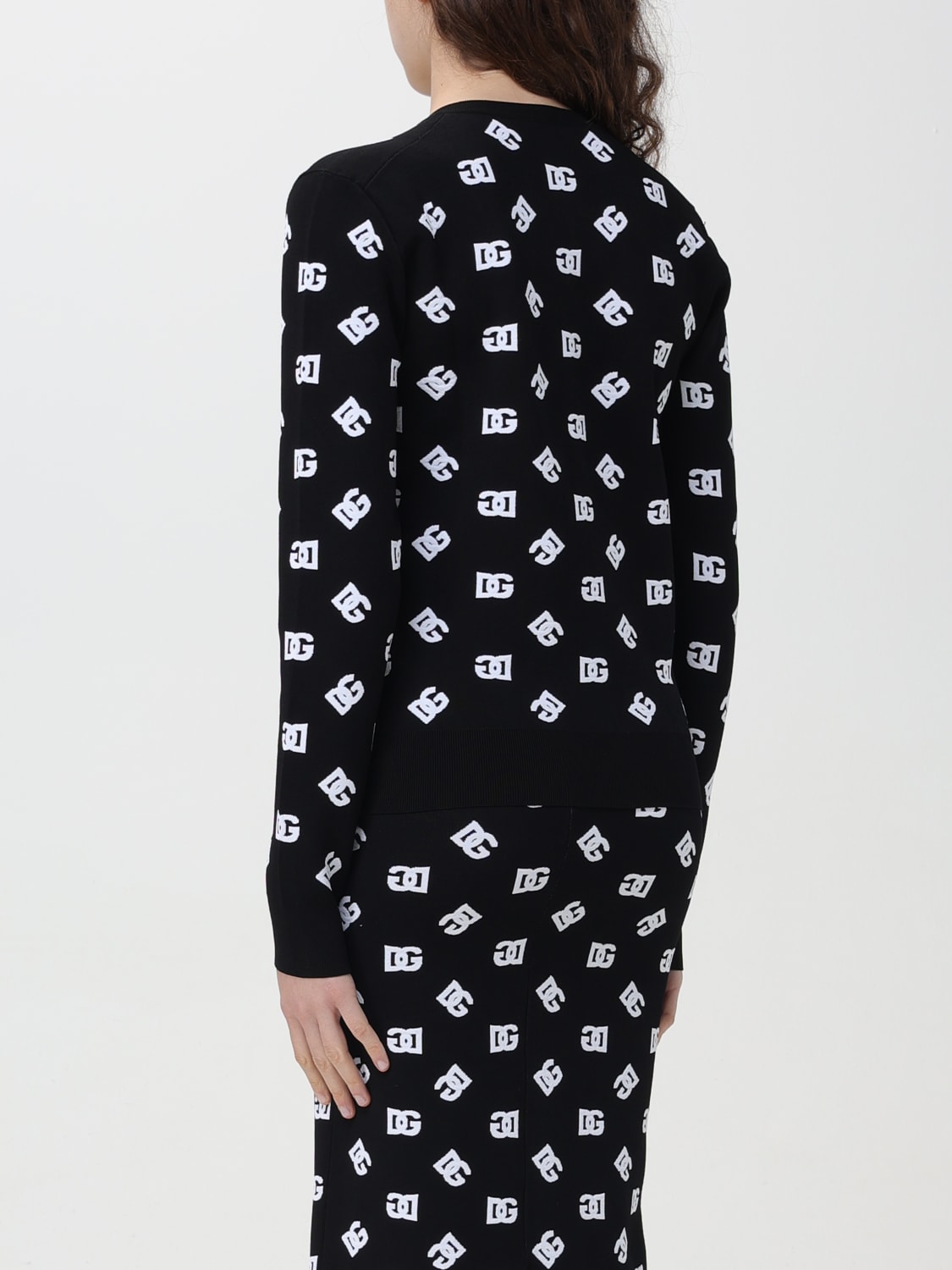 DOLCE & GABBANA: Sweater woman - Black | Dolce & Gabbana cardigan