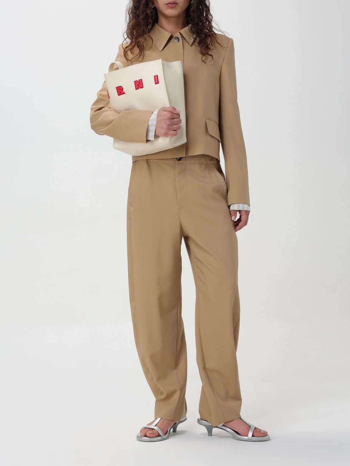 パンツ MARNI Woman Pants Camel PAMA0482SUTW839 00W75 Marni Outlet: Pants woman - Camel | Marni pants