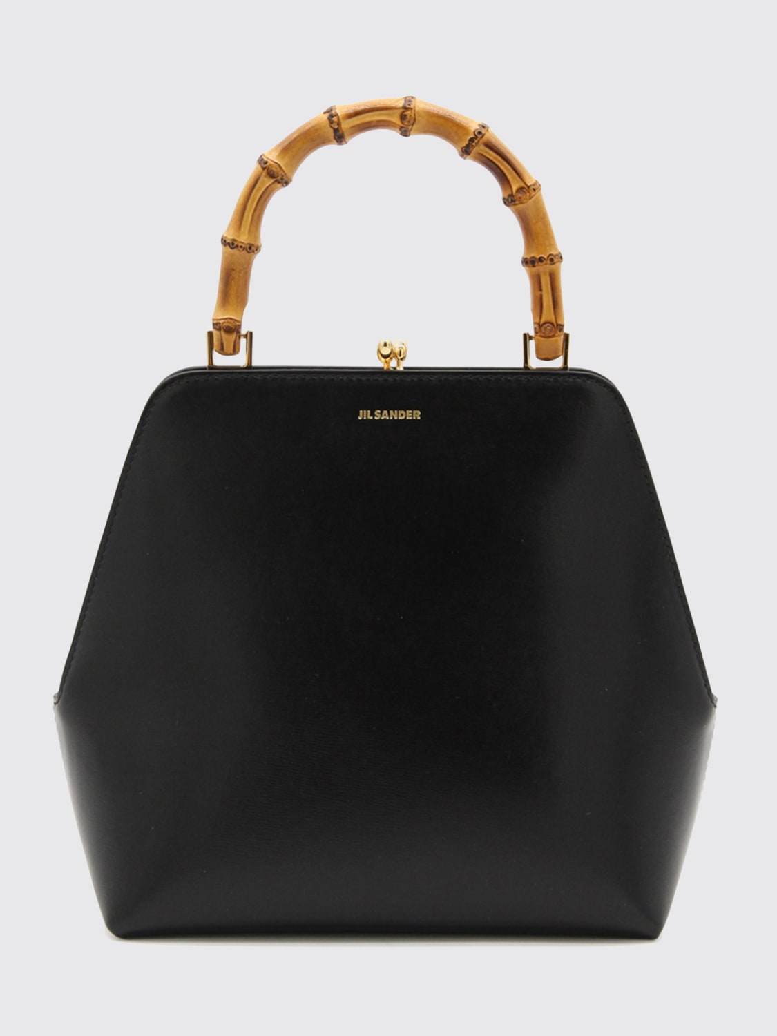 JIL SANDER BORSA A MANO: Borsa a mano Goji Bamboo Jil Sander, Nero - Img 1