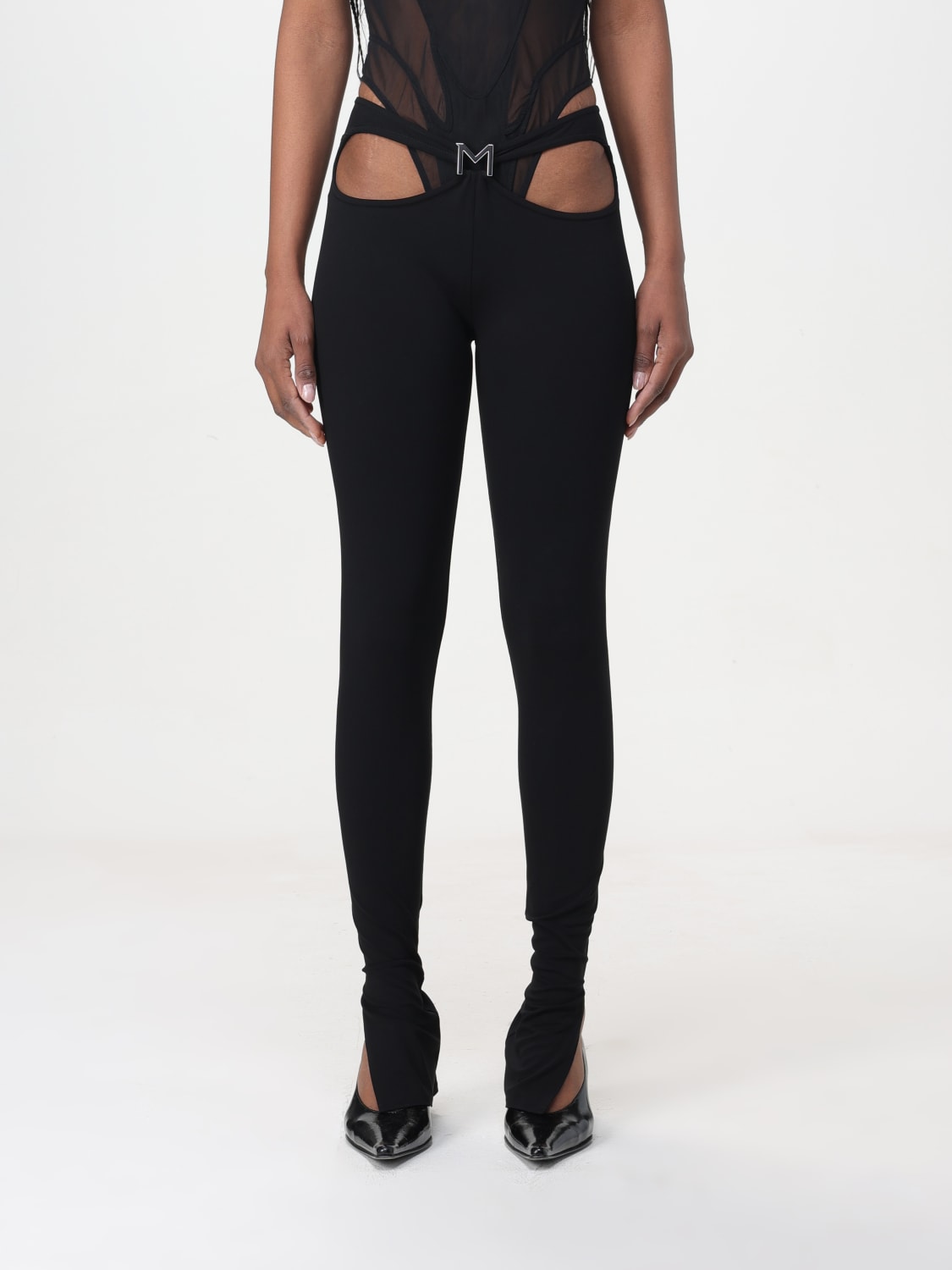 MUGLER PANTS: Pants woman Mugler, Black - Img 1