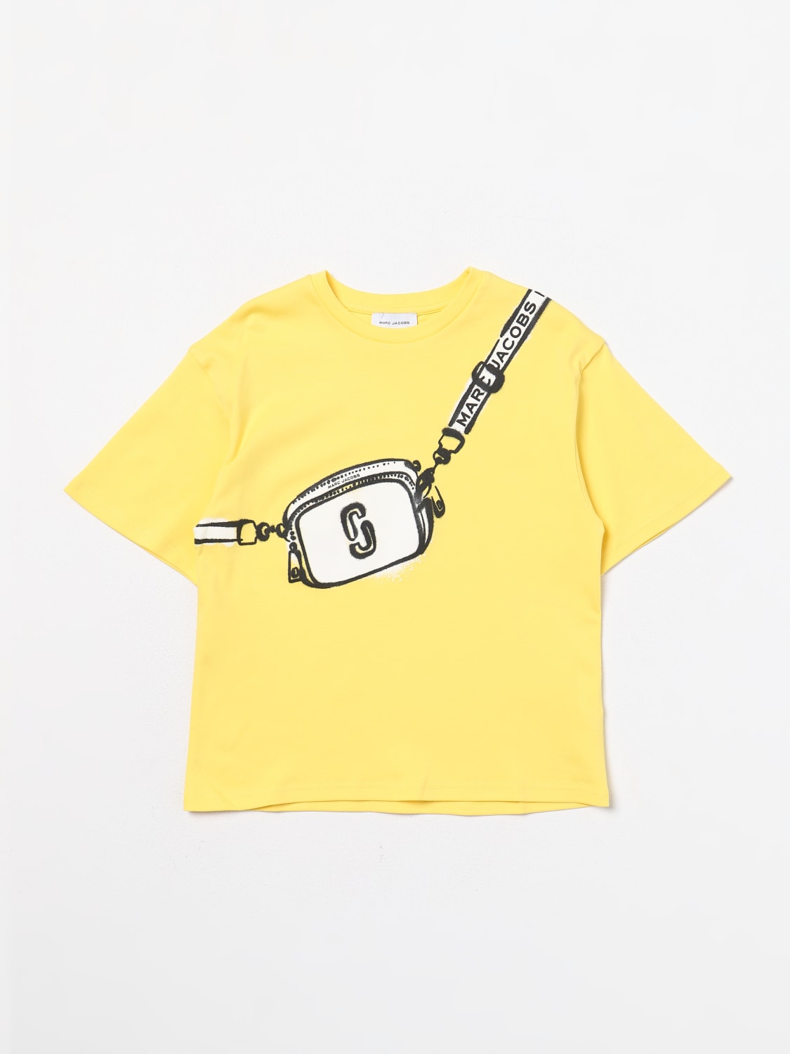 LITTLE MARC JACOBS: T-shirt kids - Yellow | Little Marc Jacobs t-shirt  W60207 online at GIGLIO.COM